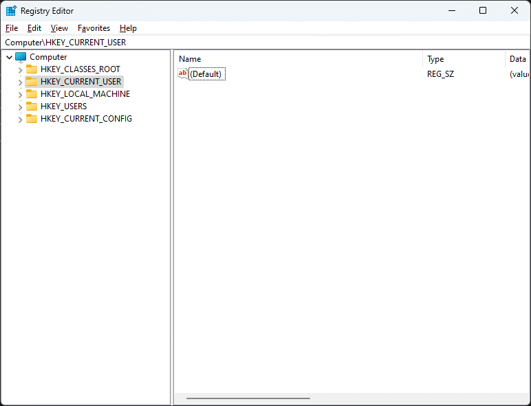 Windows Registry Form