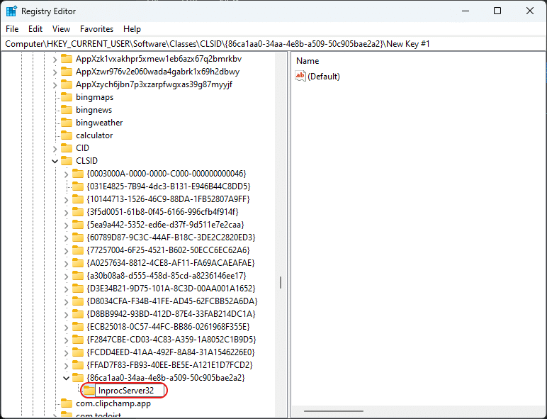 Windows Registry: Create New Key