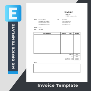 Editor – Invoice Template 03