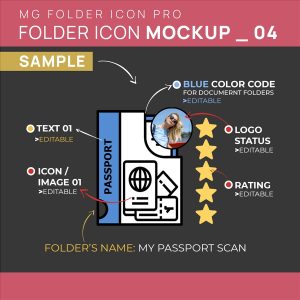 Folder Mockup Style 04
