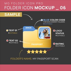 Folder Mockup Style 06