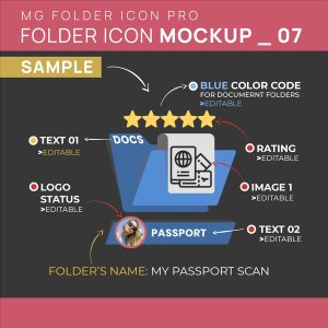 Folder Mockup Style 07